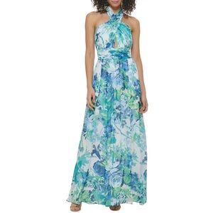 Eliza J halter dress maxi NWT